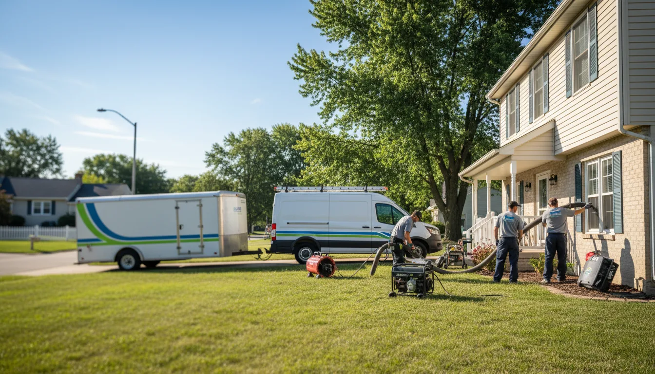 Flooded Basement Restoration And Cleanup With Repair in Deputy, IN near me